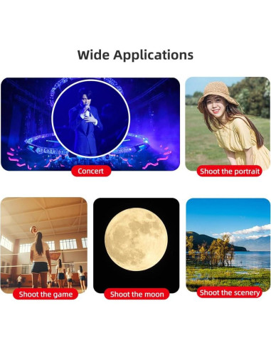 Kit Lente Telefoto 40X Kavolet para Smartphone - Observación