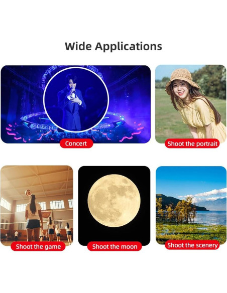 Kit Lente Telefoto 40X Kavolet para Smartphone - Observación