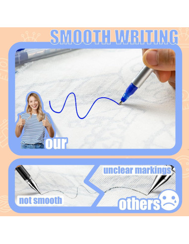 Juego de Marcadores de Tela Borrables por Calor JINUPHION - 11 Piezas