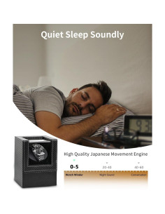 Enrollador de Relojes Automáticos UnaMela Individual Negro 2