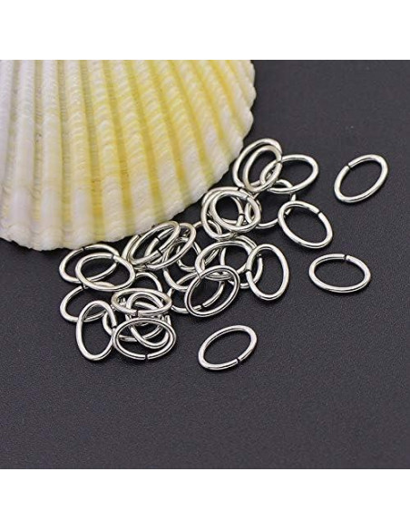 Anillas de Salto de Acero Inoxidable CHGCRAFT 500pcs 6.5x9.6mm