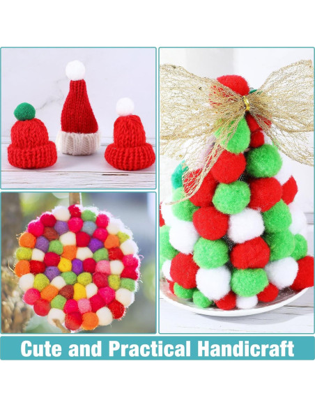 10000 Pompones Multicolor 1 cm Poen para Manualidades