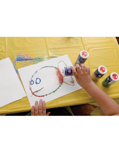 Brillantina Spectra 6 Colores Variados 113.4 g Tarros