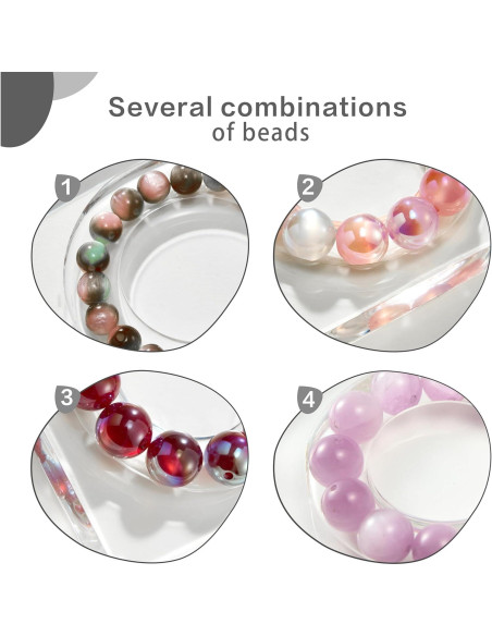 Tablero de cuentas acrílico XLP 10x10 cm para pulseras