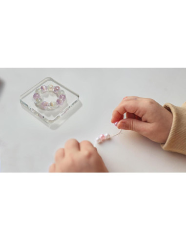 Tablero de cuentas acrílico XLP 10x10 cm para pulseras