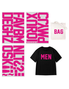 Letras Mayúsculas de Transferencia de Calor 4" Magenta Suopair