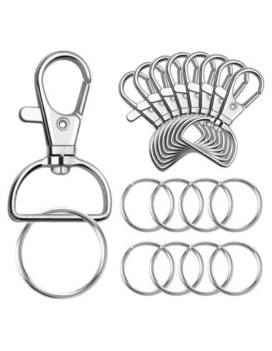 Ganchos Giratorios de Metal PAXCOO 100 Pcs 4.13 cm