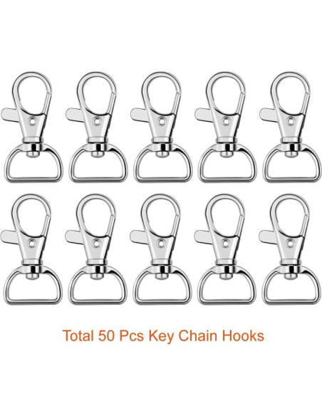 Ganchos Giratorios de Metal PAXCOO 100 Pcs 4.13 cm