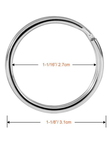 Ganchos Giratorios de Metal PAXCOO 100 Pcs 4.13 cm