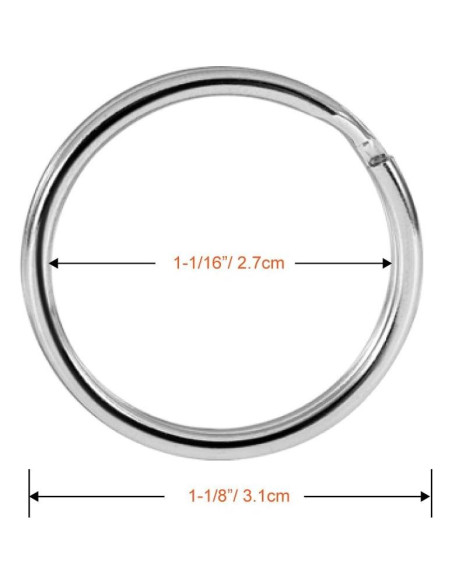 Ganchos Giratorios de Metal PAXCOO 100 Pcs 4.13 cm