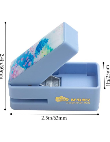 Paquete de 3 perforadoras de papel M&G ABS916FD 6.35 mm