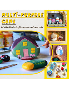 Kit de 30 Piedras Naturales para Pintar Ropoy 5-8 cm 2