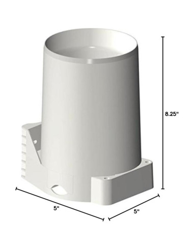 Pluviómetro Inalámbrico Ambient Weather WS-12 para Estación