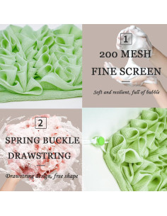 Combo Esponja Loofah Natural y Toalla 2 en 1 WBXZIXN 2