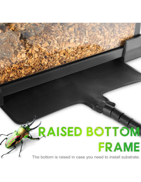 Mini Terrario de Vidrio Neptonion 30.48x20.32x20.32cm para Reptiles