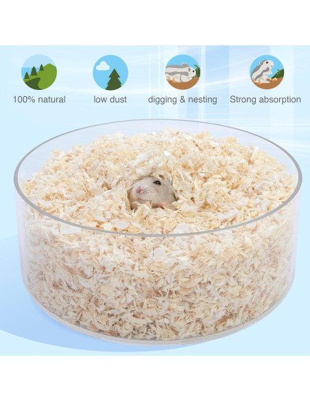 Aserrín de Álamo Niteangel 30L para Hámsteres y Mascotas Pequeñas