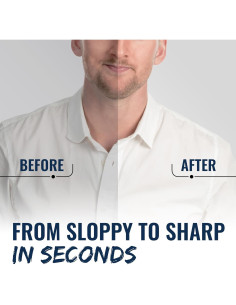 60 Estabilizadores de Cuello de Plástico para Camisas de Hombre - 4 Tamaños 2