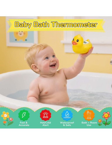 Termómetro de baño digital JARMAPOZ pato flotante seguro