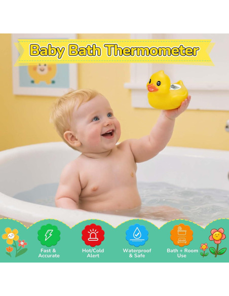 Termómetro de baño digital JARMAPOZ pato flotante seguro