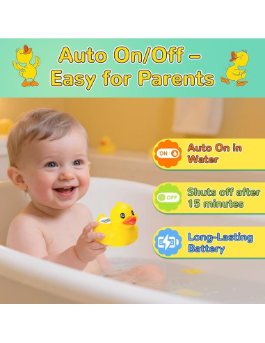 Termómetro de baño digital JARMAPOZ pato flotante seguro