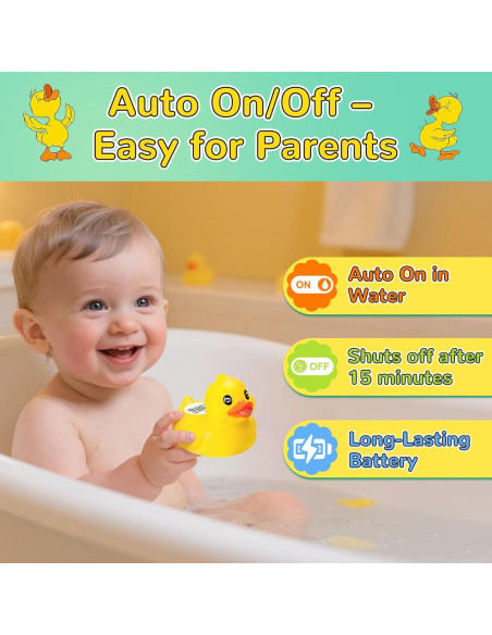 Termómetro de baño digital JARMAPOZ pato flotante seguro