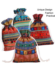 Paquete de 20 Bolsas de Regalo de Algodón Jute 10x14 cm 2