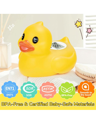 Termómetro de baño digital JARMAPOZ pato flotante seguro