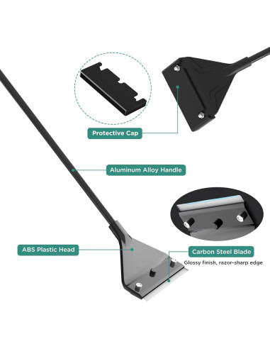 Raspador de Algas para Acuarios Koto 65cm con 10 Cuchillas