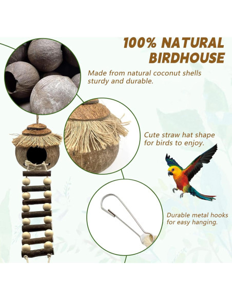 Conjunto 7PCS Posaderos para Aves MEDHAW - Madera Natural Conjunto 7PCS Posaderos para Aves MEDHAW - Madera Natural