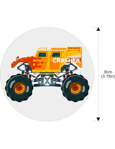 Calcomanías de Entrenamiento para Baño Zonon - 10 Piezas Camiones 2