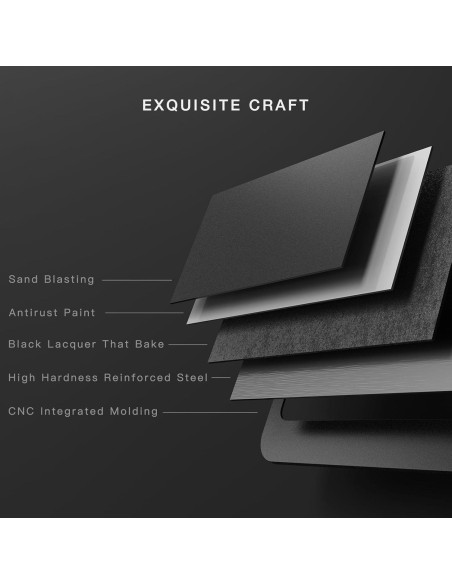 Marco de Placa de Licencia Carvenluxe Negro Ajuste Universal