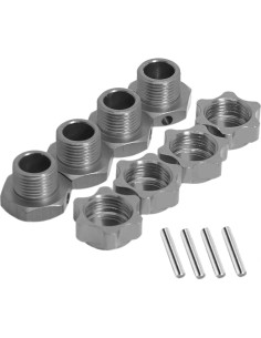4 Tuercas de Eje de Rueda Aluminio Vgoohobby M17 17mm Titanio 2