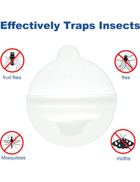 24 Placas de Pegamento Reemplazo Shootingstar 10.9 cm para Trampas de Insectos