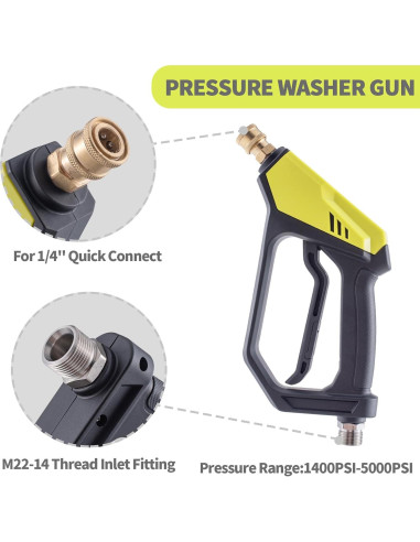 REALYOU Kit de Cañón de Espuma para Lavadora a Presión