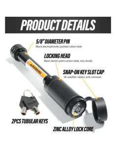 Cerradura de Enganche Reswish 403TCS001 para Trailer 1.59 cm 2