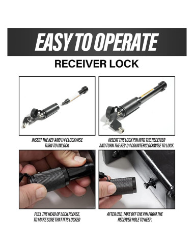 Cerradura de Enganche Reswish 403TCS001 para Trailer 1.59 cm