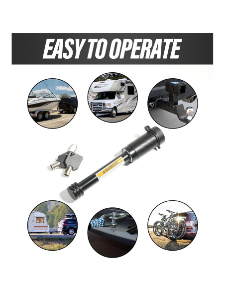 Cerradura de Enganche Reswish 403TCS001 para Trailer 1.59 cm