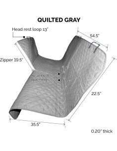 Protector de Asiento Hamaca Impermeable Furhaven - Gris 2