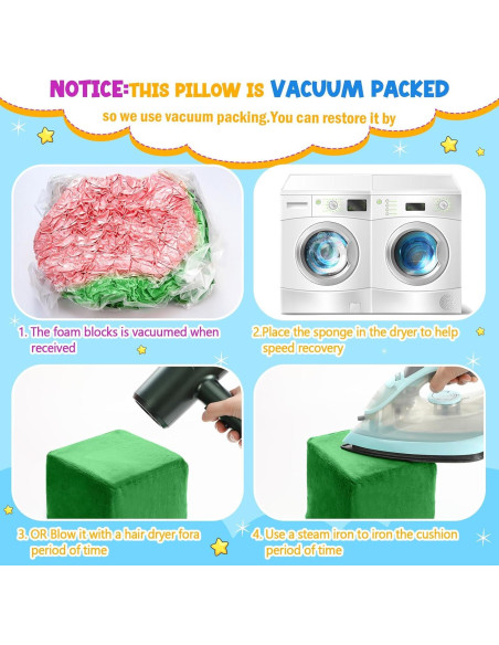 12 Bloques de Construcción de Espuma Vercraft 14 cm Coloridos