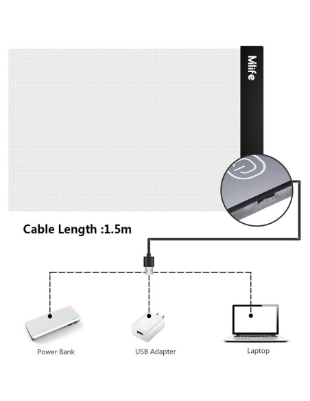 Caja de Luz A4 Mlife - Luz LED para Dibujo y Arte