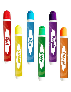 Marcadores de Puntos Prunend 6 Colores Lavables para Niños 2