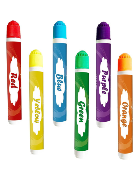 Marcadores de Puntos Prunend 6 Colores Lavables para Niños
