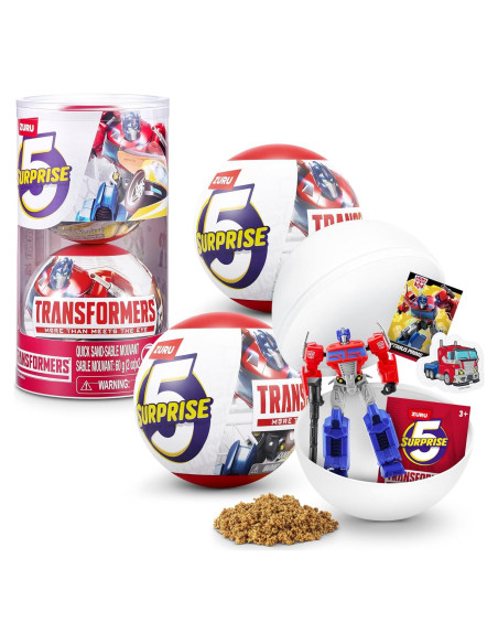 5 Sorpresa Transformers ZURU Serie 1 - 2 Cápulas Coleccionables