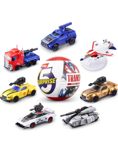 5 Sorpresa Transformers ZURU Serie 1 - 2 Cápulas Coleccionables