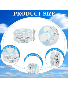 Paquete de 26 Yoyos LED Drayear con Diseño de Nubes 2