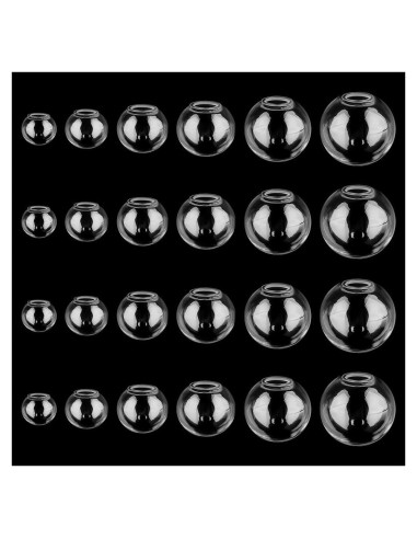 PH PandaHall 180pcs Mini Botellas de Vidrio 8-18mm para DIY