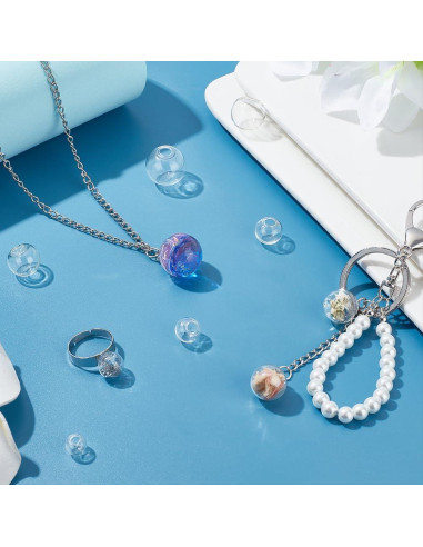 PH PandaHall 180pcs Mini Botellas de Vidrio 8-18mm para DIY