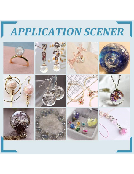 PH PandaHall 180pcs Mini Botellas de Vidrio 8-18mm para DIY