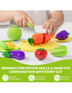 Juego de Comida de Cocina para Niños con Alfombrilla de Fieltro 2