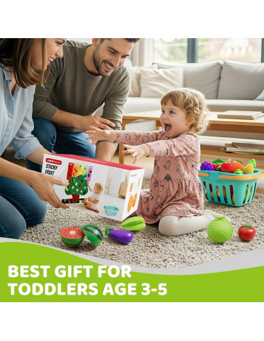 Juego de Comida de Cocina para Niños con Alfombrilla de Fieltro